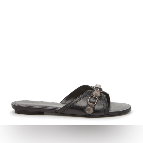 NIB Balenciaga Cagole Black Sandal size 37 - Picture 11 of 16